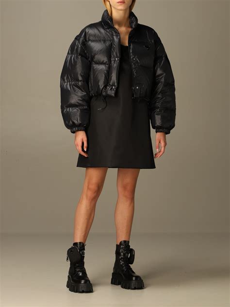 prada padded nylon jacket|prada nylon jacket sale.